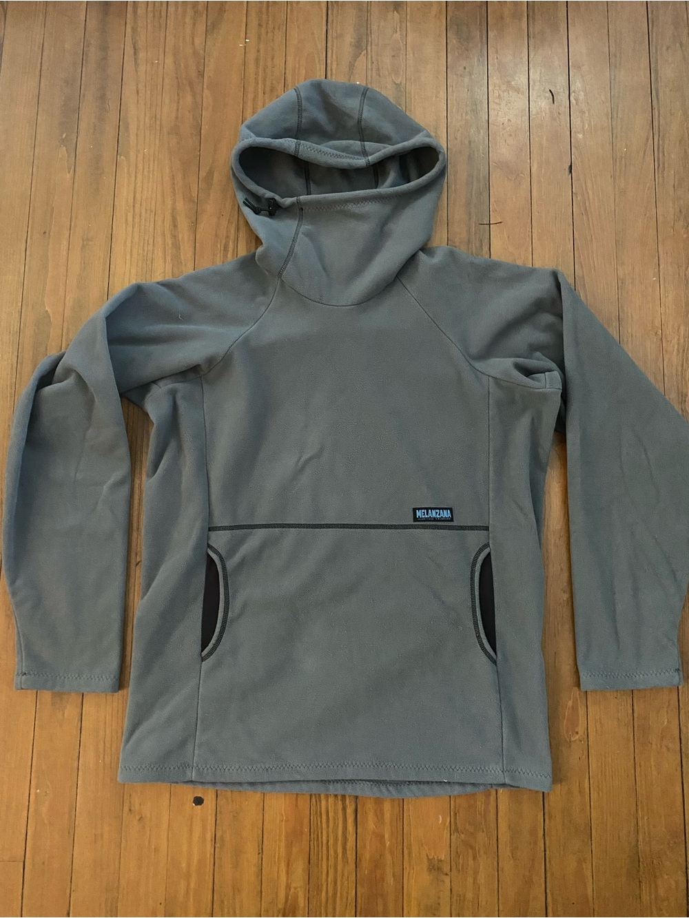 Melanzana Mens Wind Pro Fleece Hoodie Pewter Medium